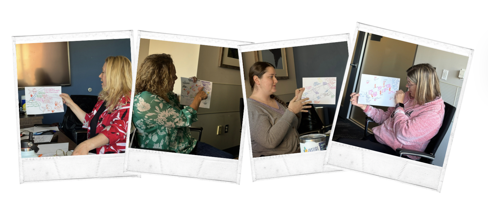 JJI team members discussing strategic plans