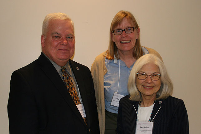 John Bartle, Julie Masters, and Lyn Holley at AGHE
