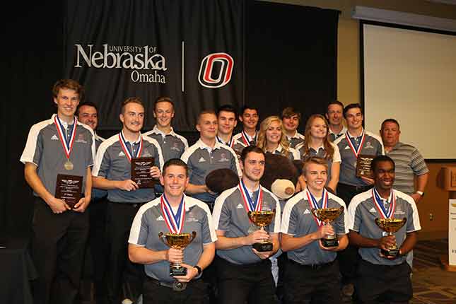 Flying Mavs with their awards