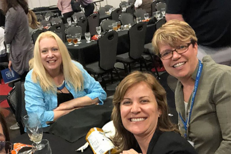 Anne Hobbs, Kim Trost, and friend at the NJJA conference