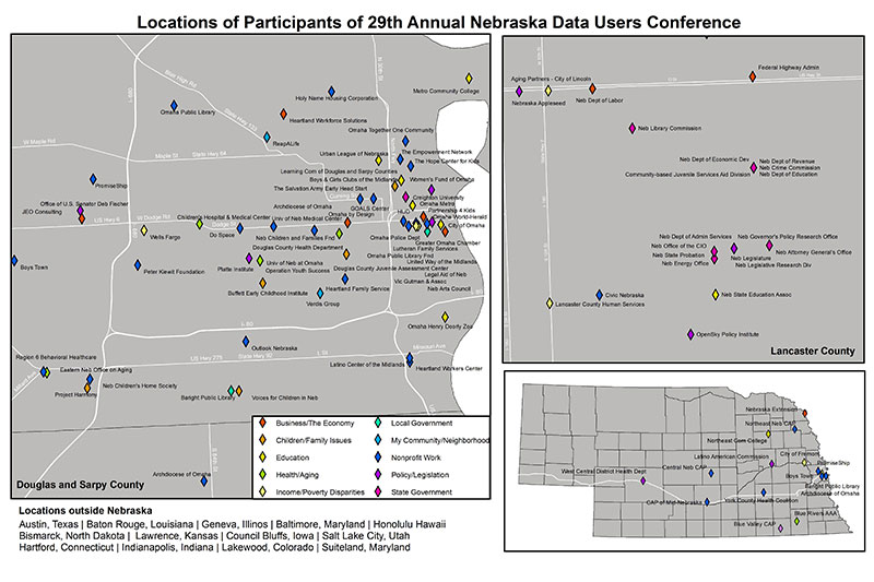 Map of conference participants