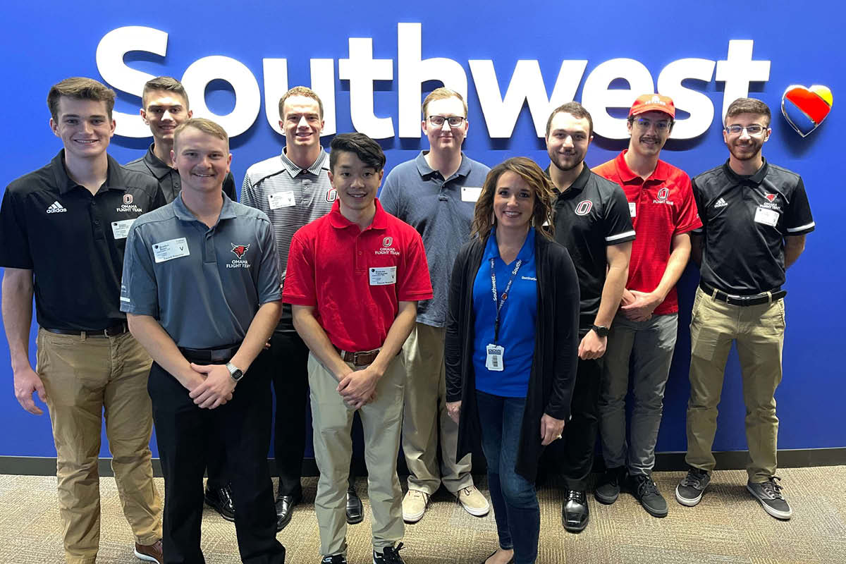 UNO Aviation Students at Southwest Training Facility. 