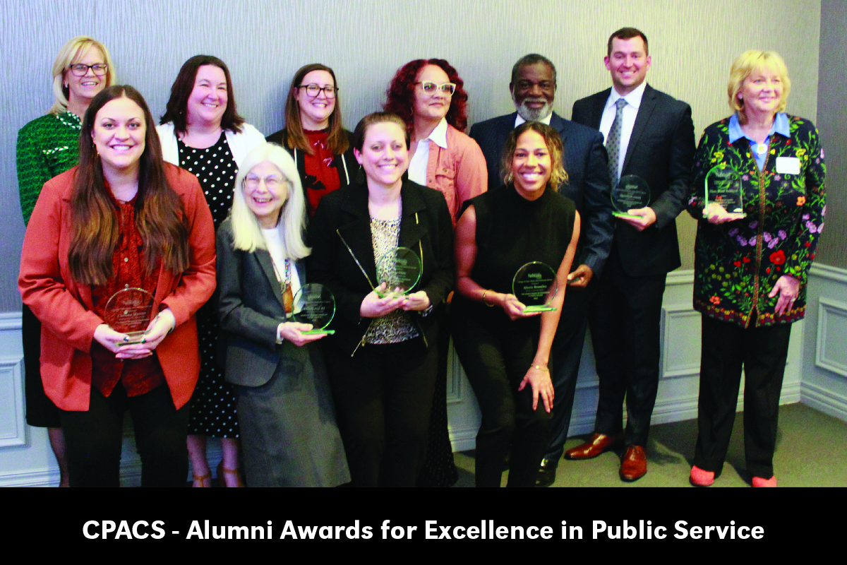 group of alumni award winners