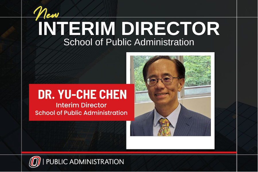 Dr. Yu-Che Chen, Interim Director of the School of Public Administration at UNO