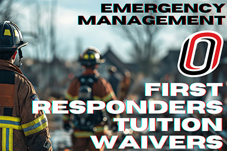 first responder with words tuition waiver