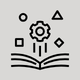 Open book with stars emerging.
