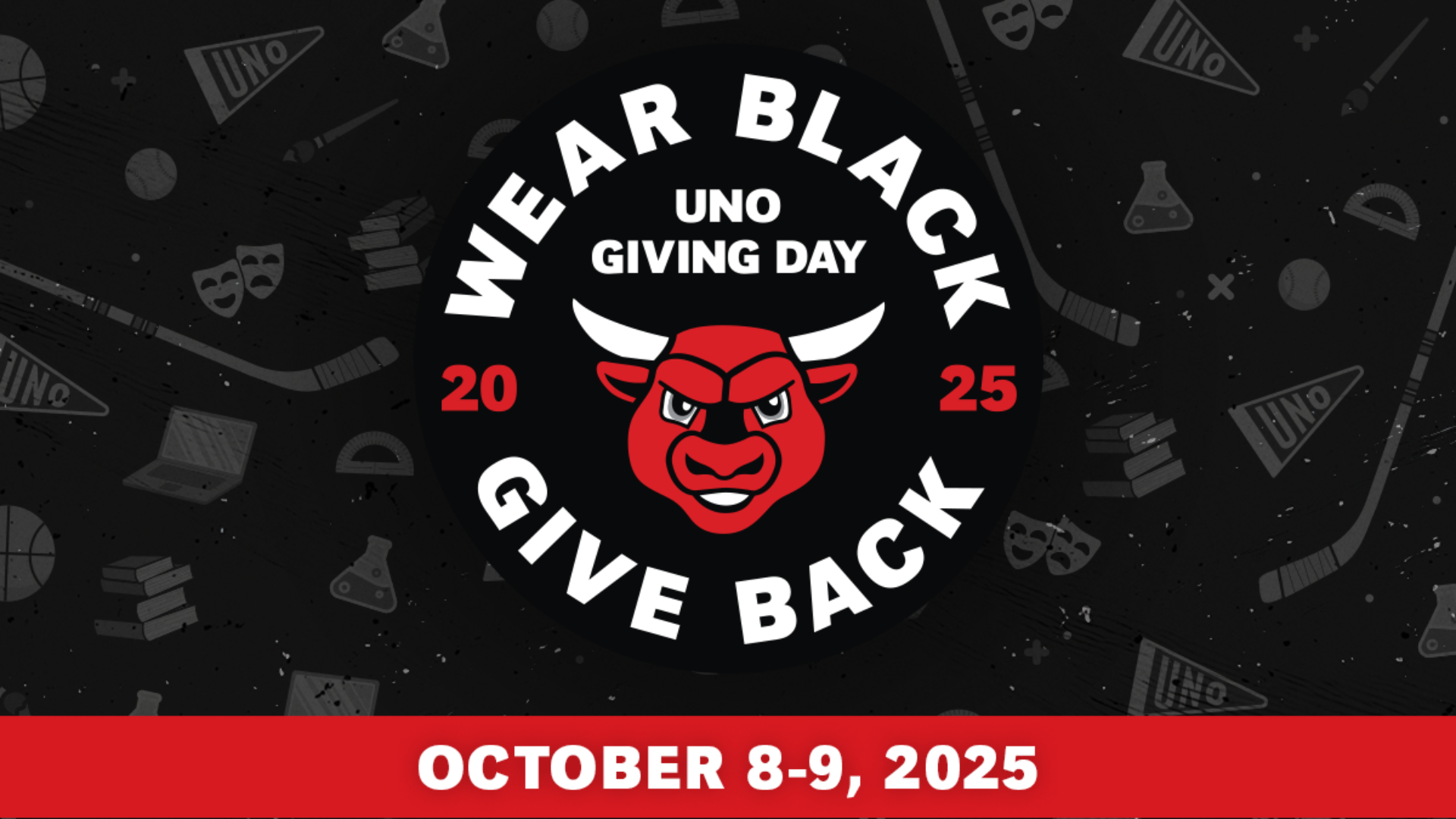 UNO Maverick with UNO giving day, wear black give back 2025