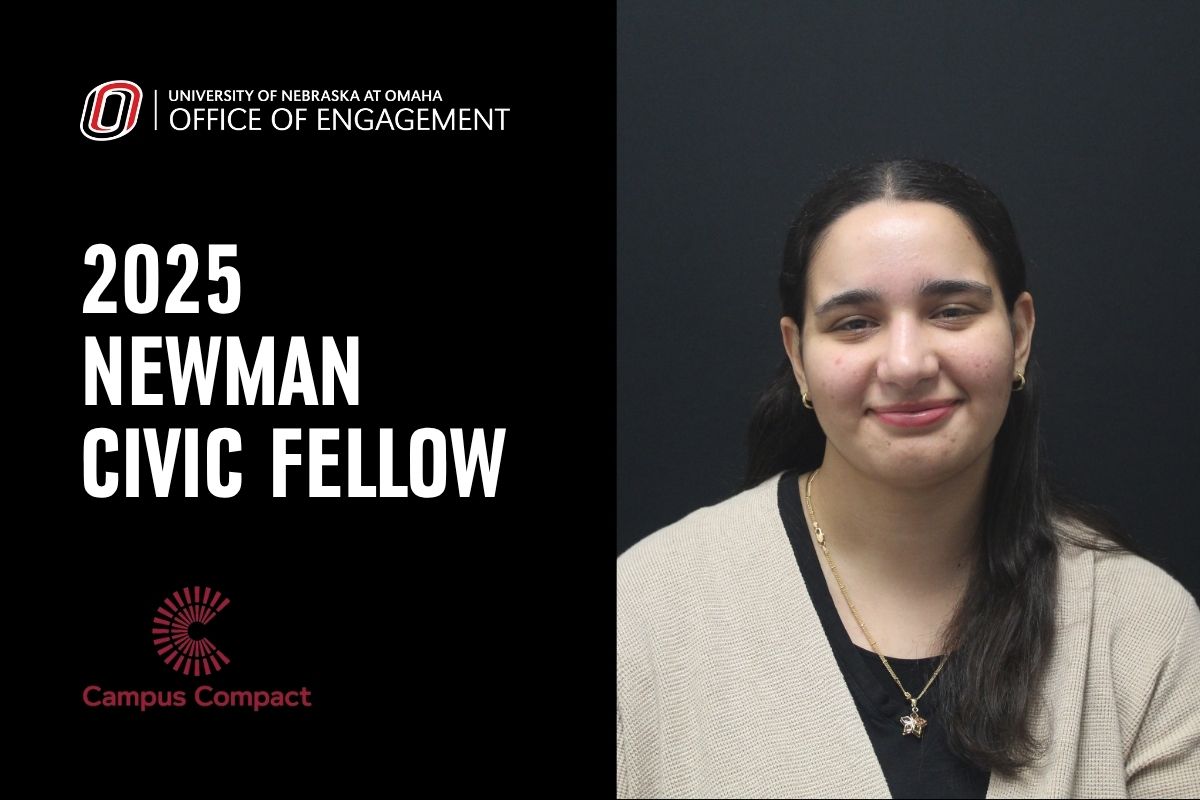 Nadeen Osman, UNO senior and 2025 Newman Civic Fellow.