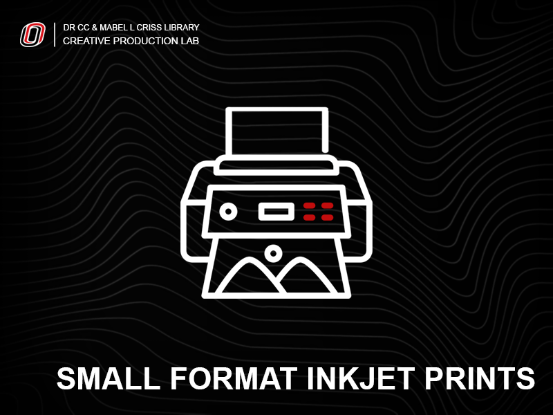 Stylized logo and text representation of a desktop inkjet printer.