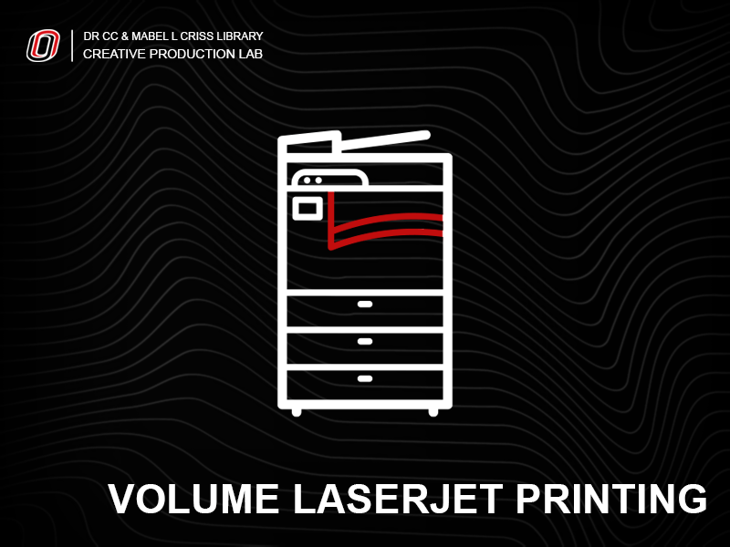 Stylized logo and text representation of on office laserjet printer.