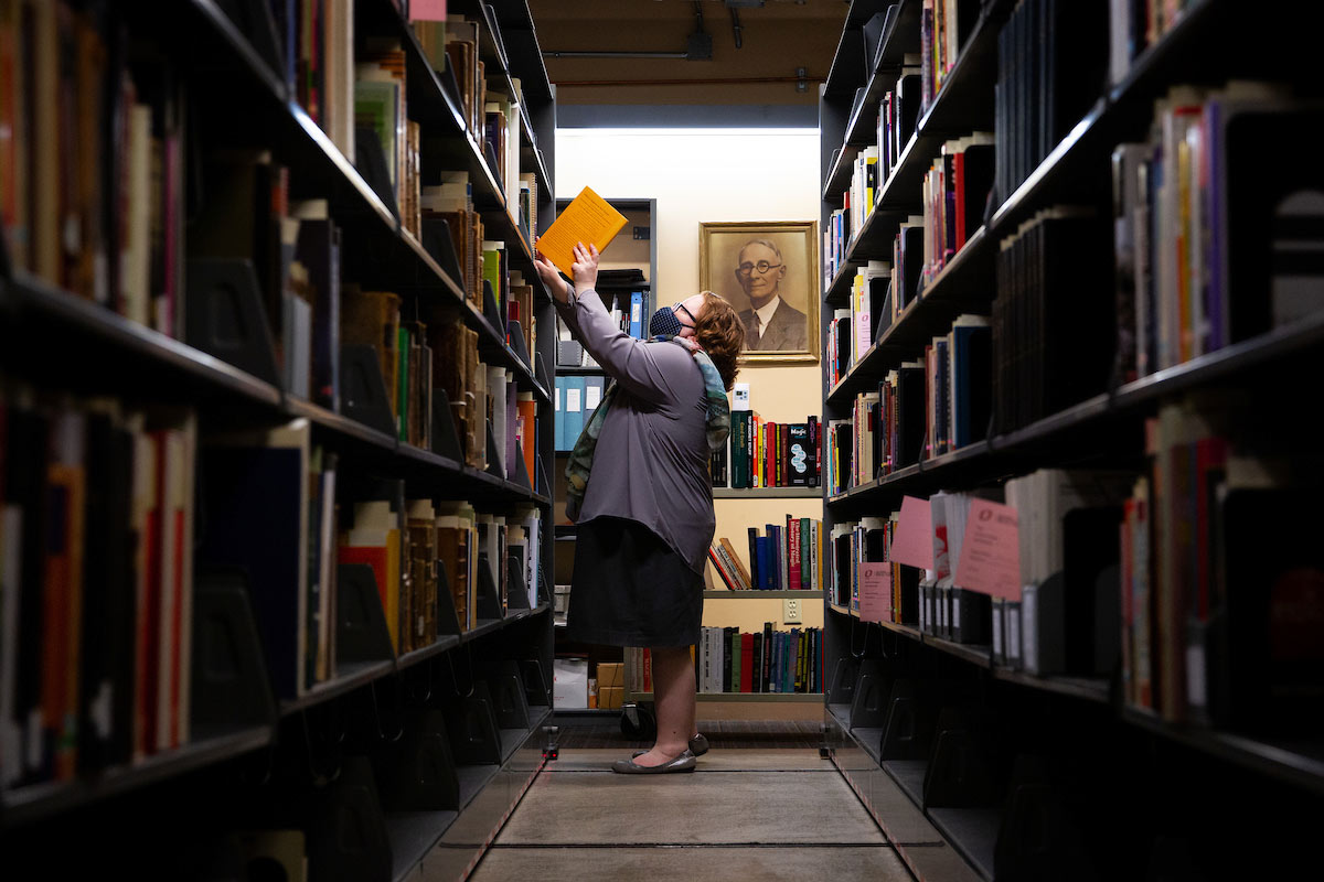 librarian shelving