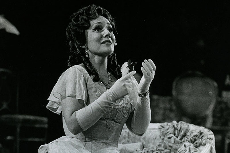 Performance of La Traviata during the 1975-1976 Opera Omaha season