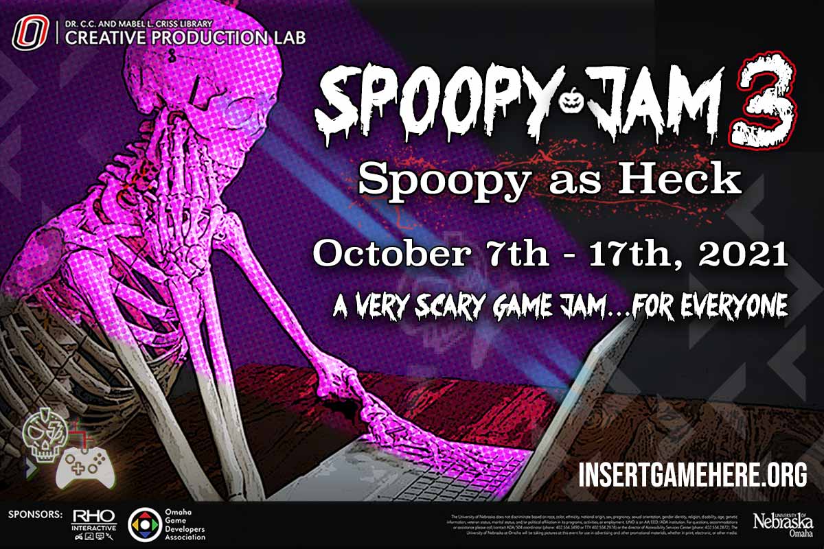 Spoopy Jam event logo and title text