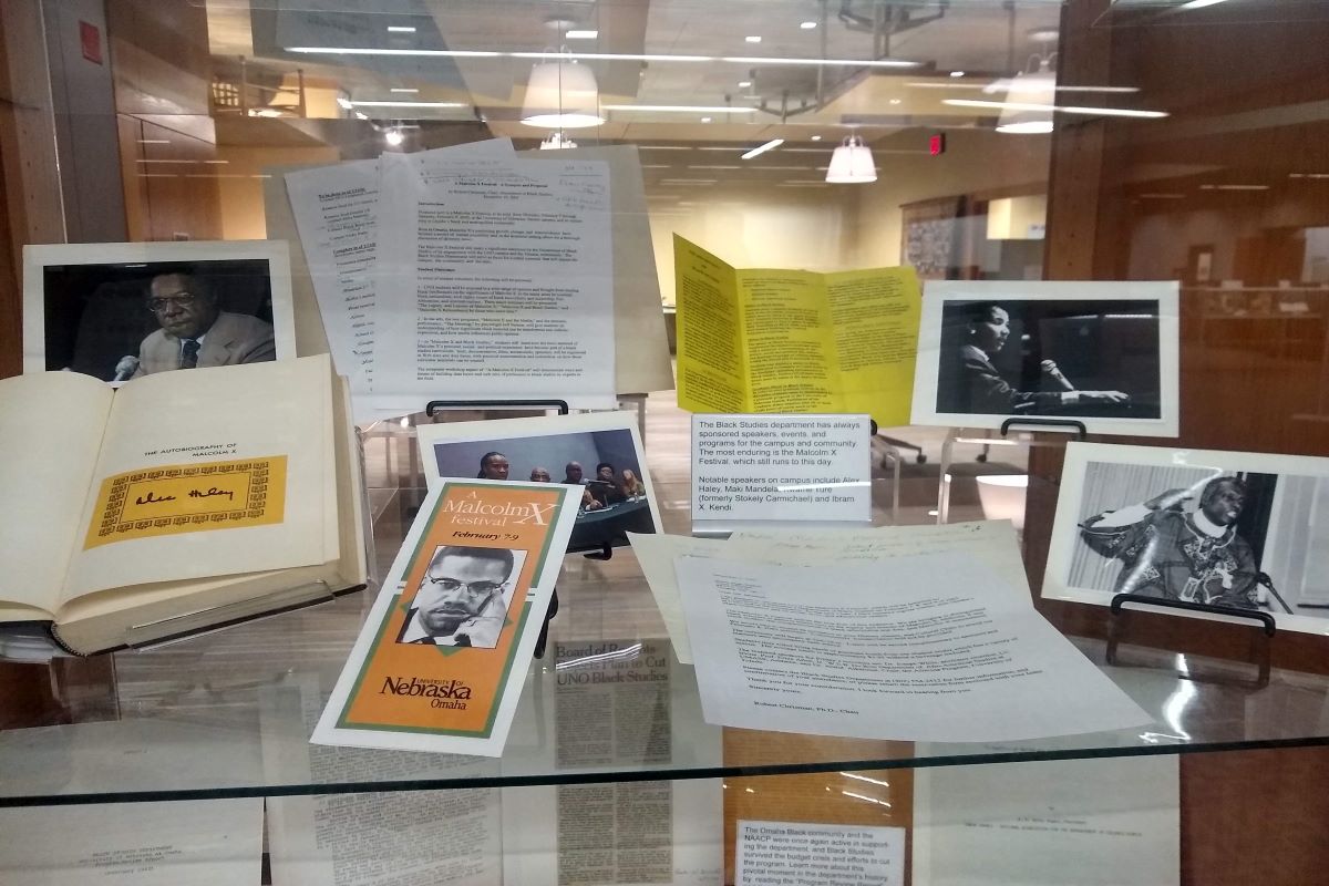 documents and photos on display