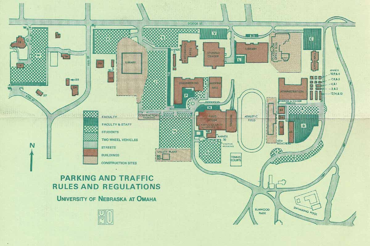 an old UNO parking map 