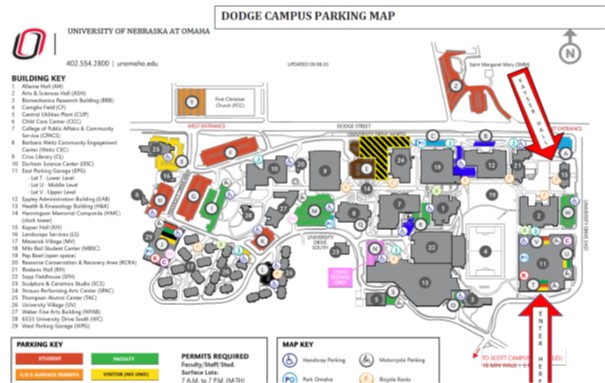 Campus Parking Map