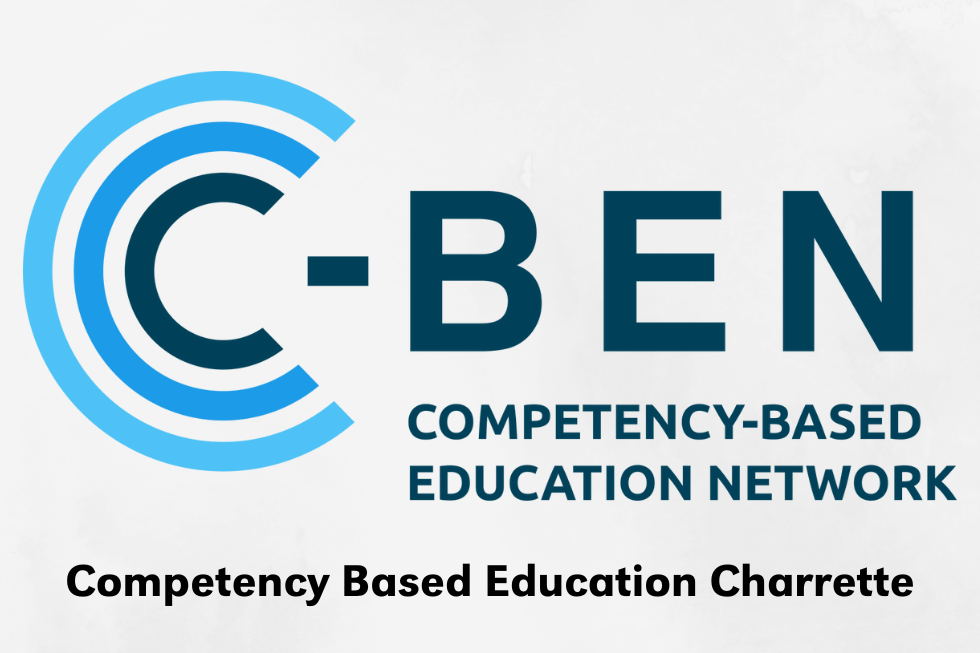 Competency-Based Education Network logo with text underneath that reads Competency-Based Education Charrette
