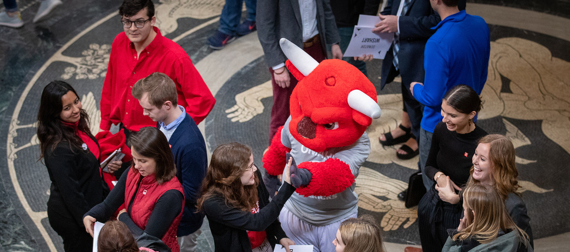 durago and uno students at the nebraska state capitol