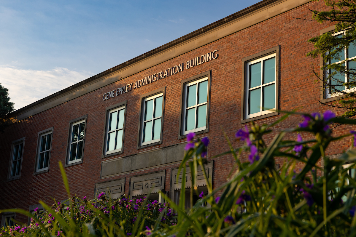 The Eppley Administration Building is seen on the morning of Wednesday, June 8, 2022.