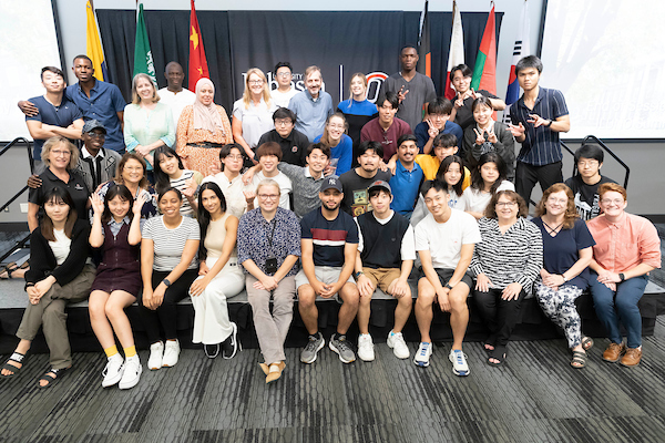 iluno students at their closing ceremony