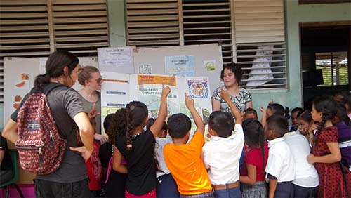 Discussing public health issues in Belize.