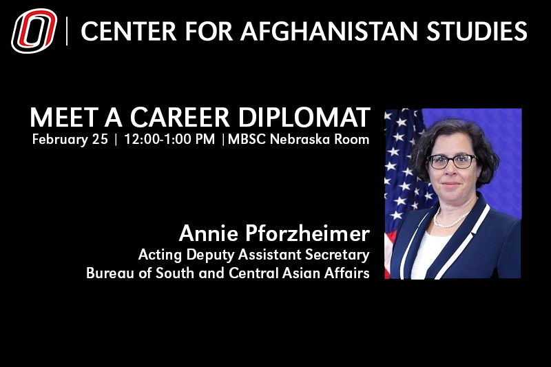 Event flyer for Annie Pforzheimer Visit