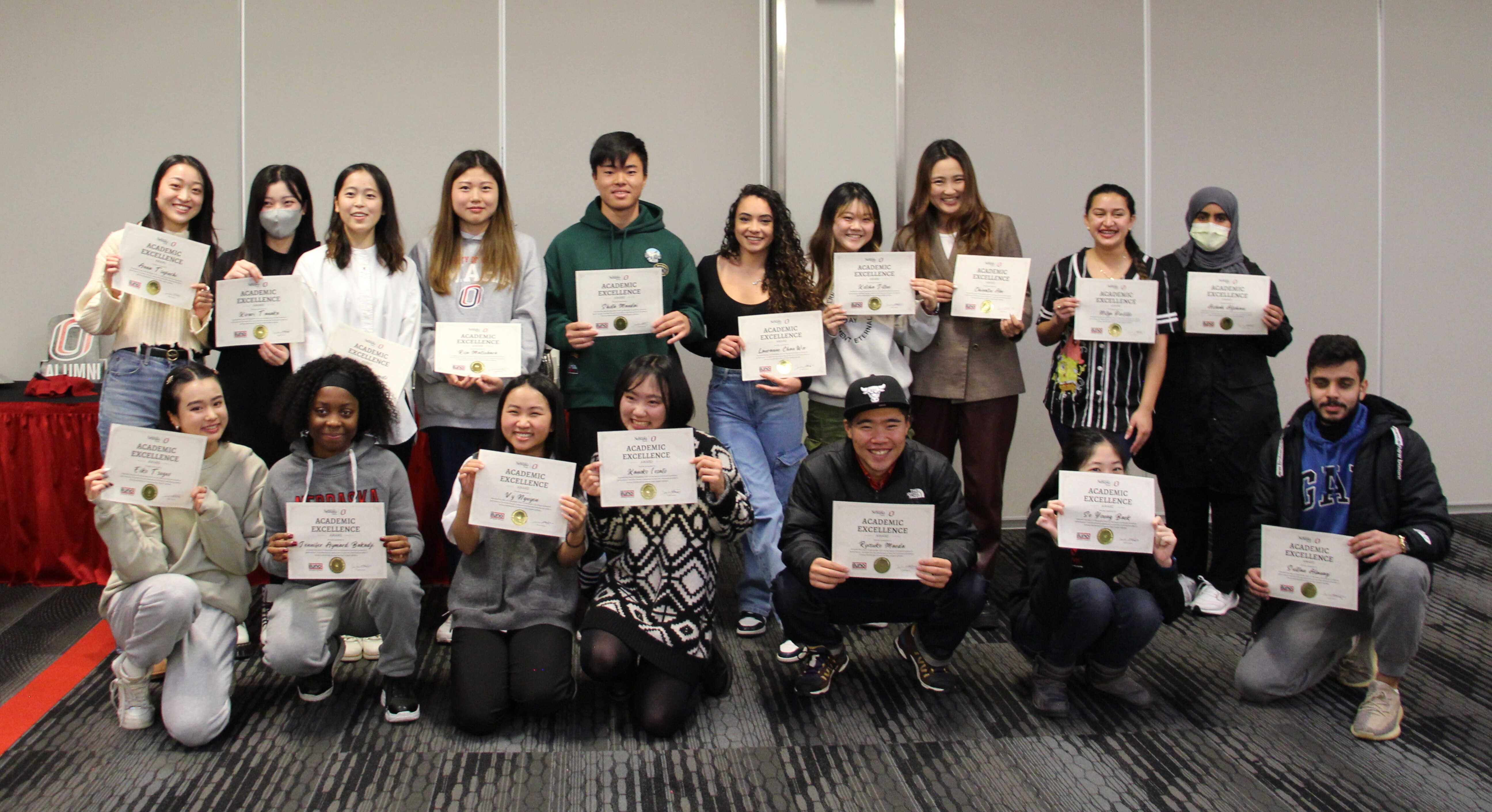 Students at the ILUNO Closing ceremony in December 2022