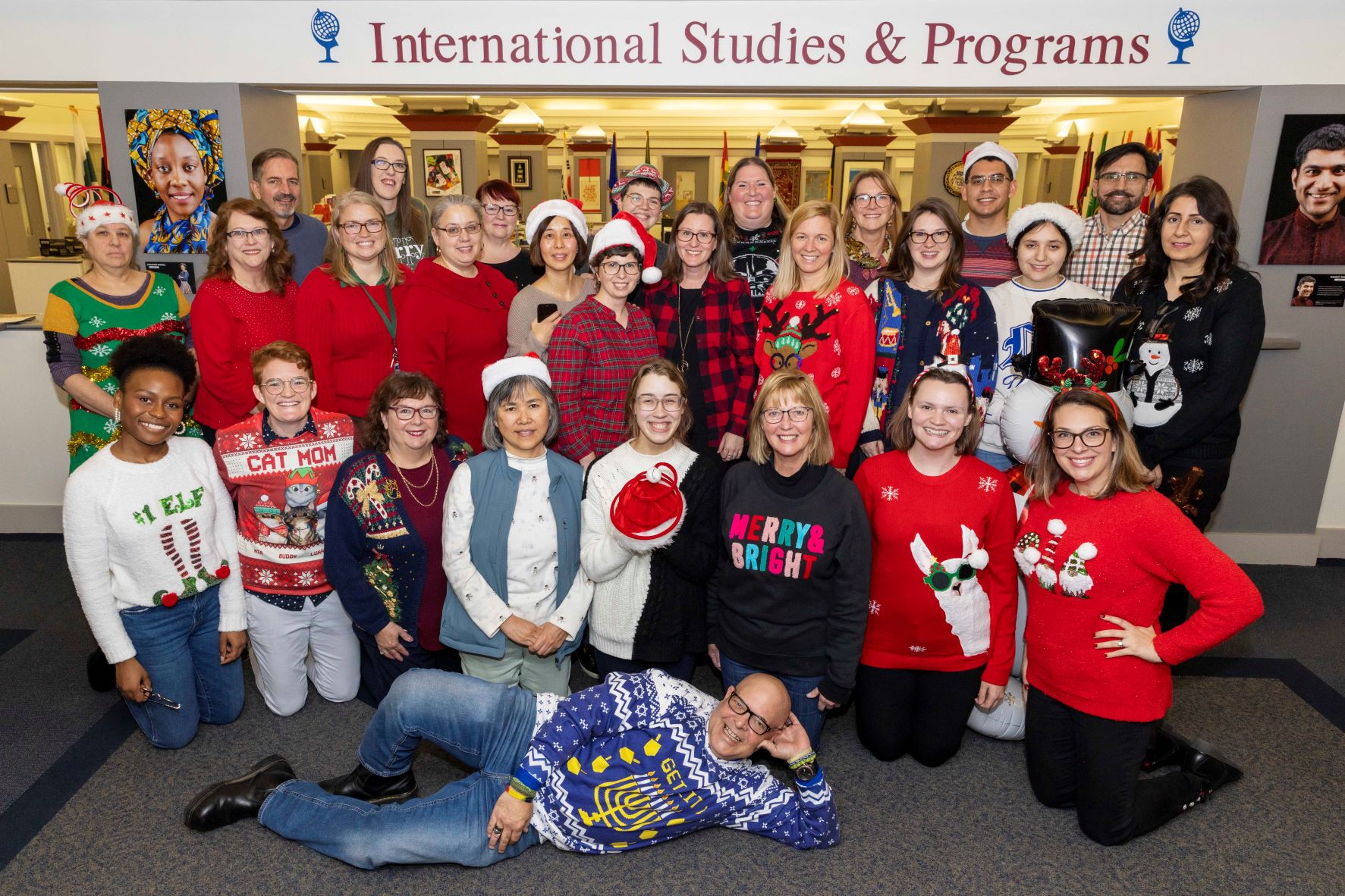 international programs staff holiday group picture