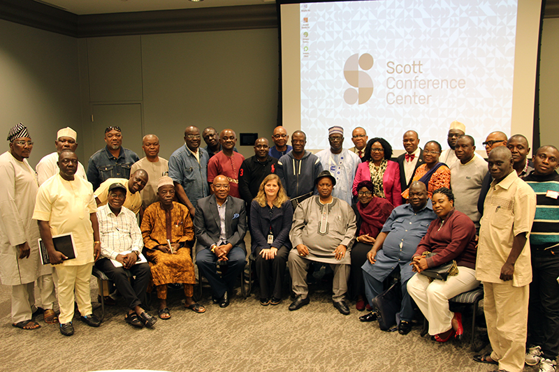 Nigerian participants at the farewell luncheon.