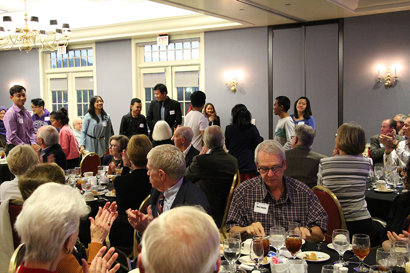 Students visit the Omaha World Affairs Council.