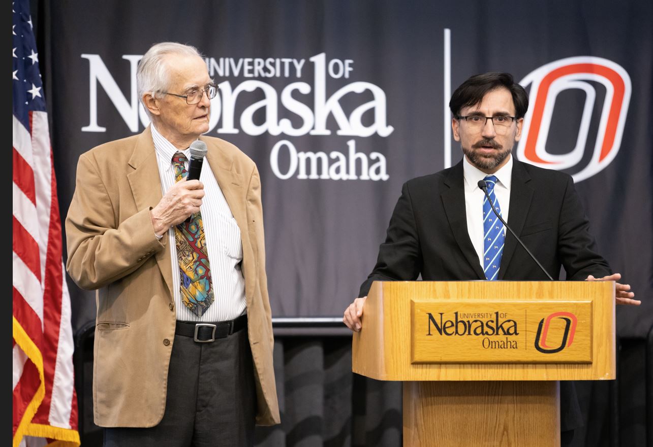 Jack Shroder and Sher Jan Ahmadzai give a presentation about the history of the Center and expanding vision. 