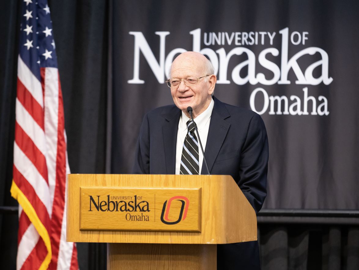 Ambassador Ronald Neumann gives keynote address.