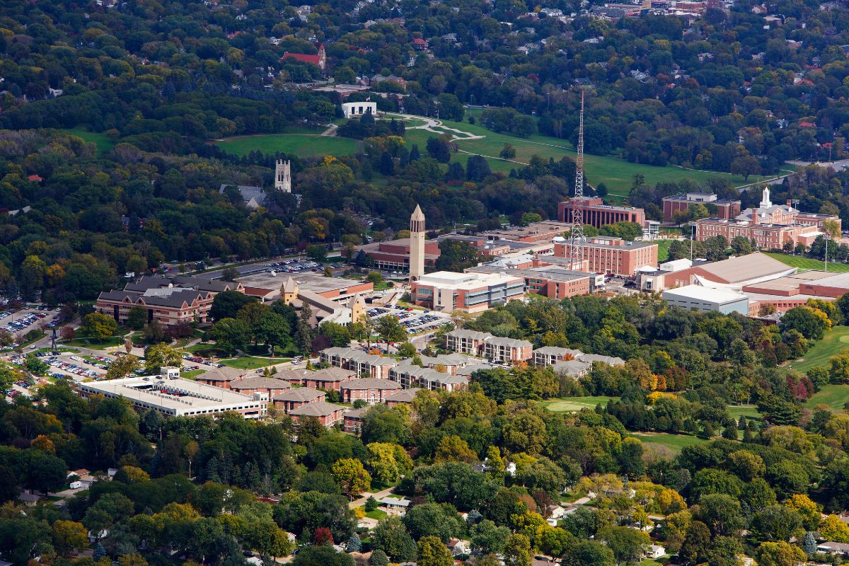 Aerial view UNO
