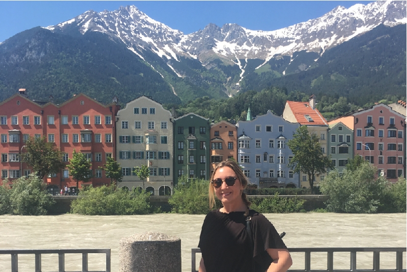 Kelsey Nekl in Innsbruck, Austria.