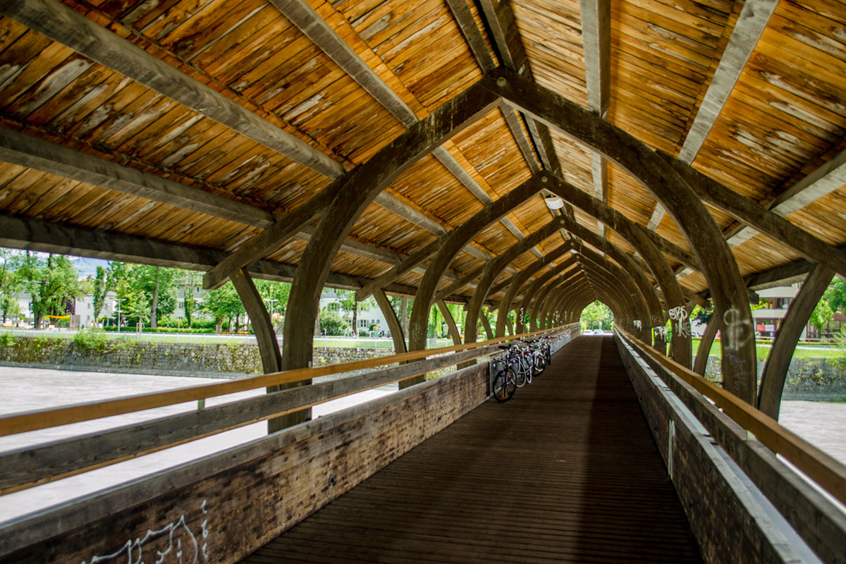 Bridge over river Sill – Innsbruck, Tyrol, Austria