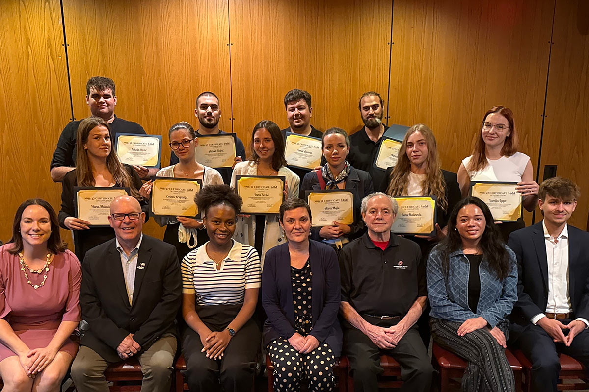 The BOLD Fellows received certificates