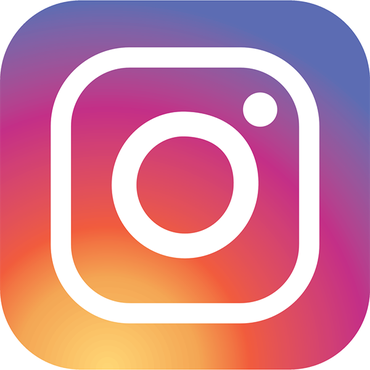 Instagram logo with a multicolor gradient background.
