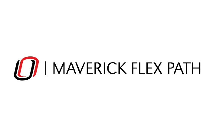 Maverick Flex Path logo with University of Nebraska at Omaha branding