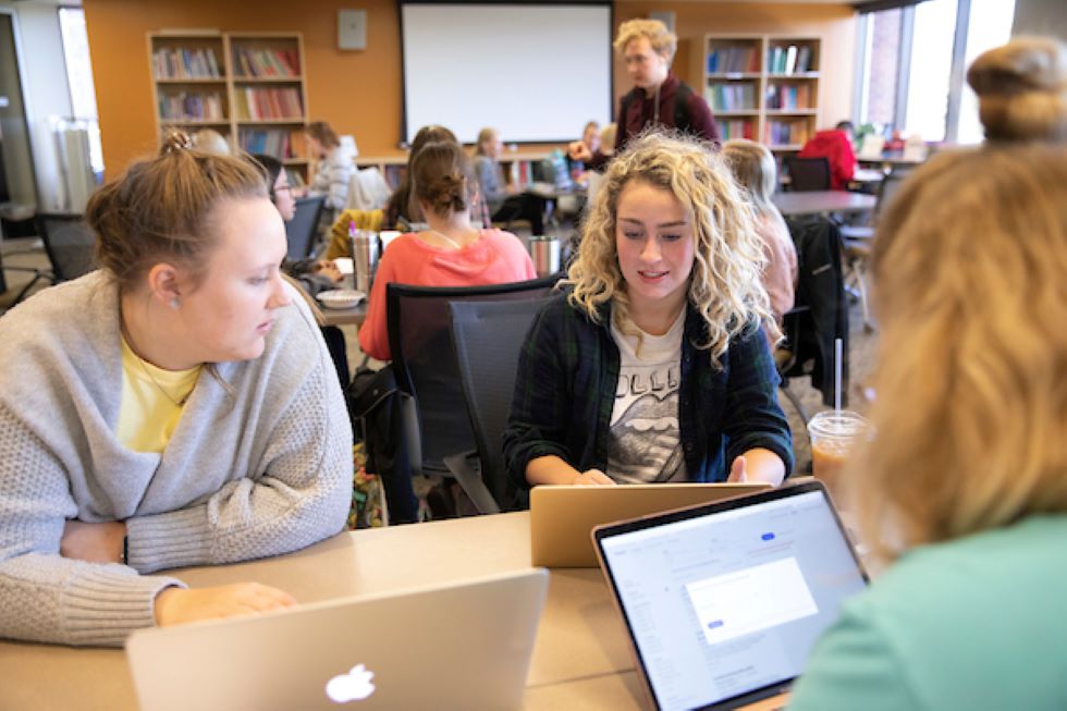 Students sitting together