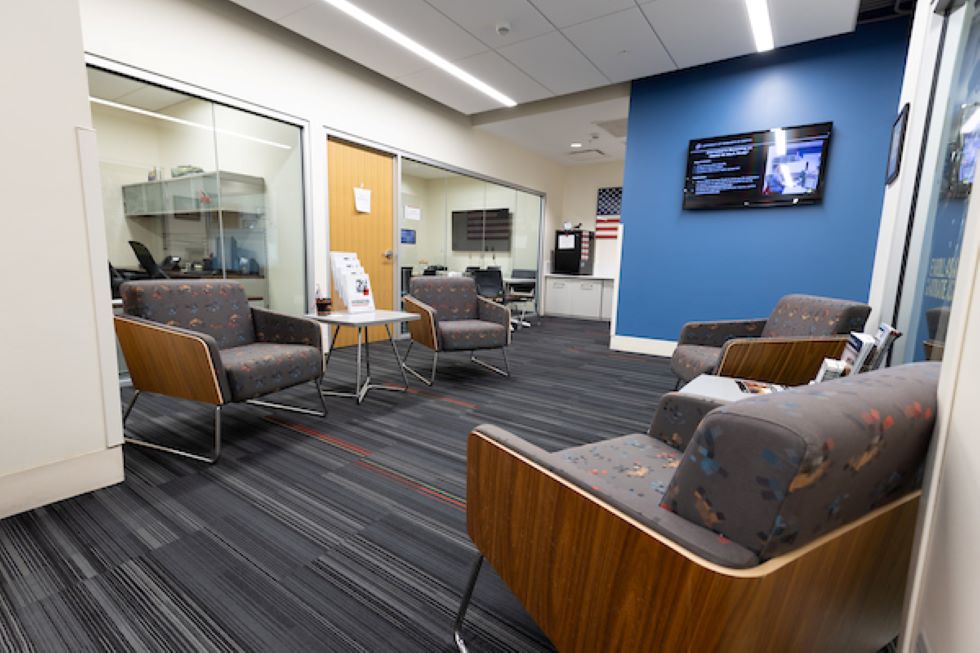 lobby of the military connected resource center