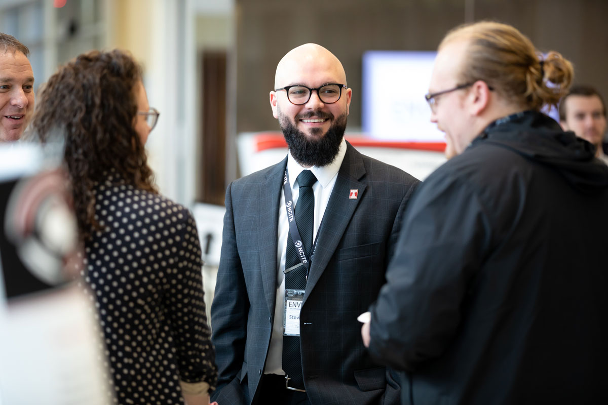 NCITE principal investigator Steve Windisch smiles at ENVISION22. 