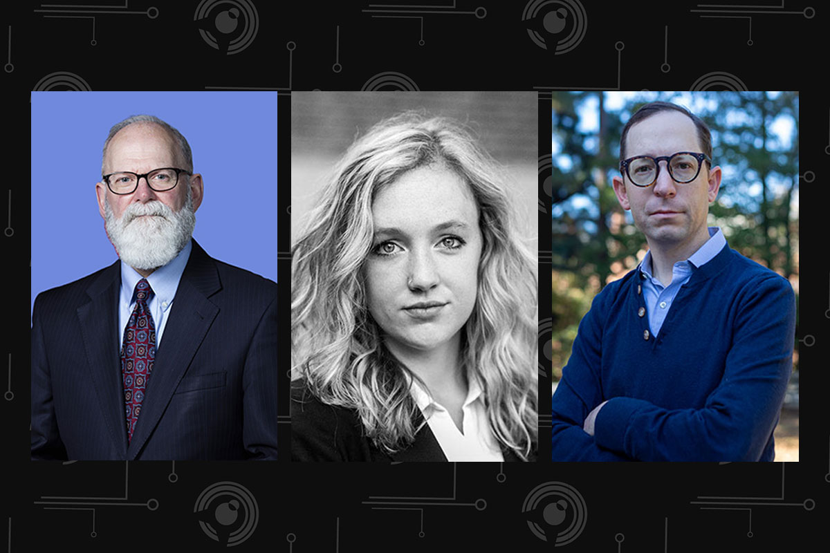 A composite image featuring Russ Porter, Jenna Hopkins, and Matt Wein.