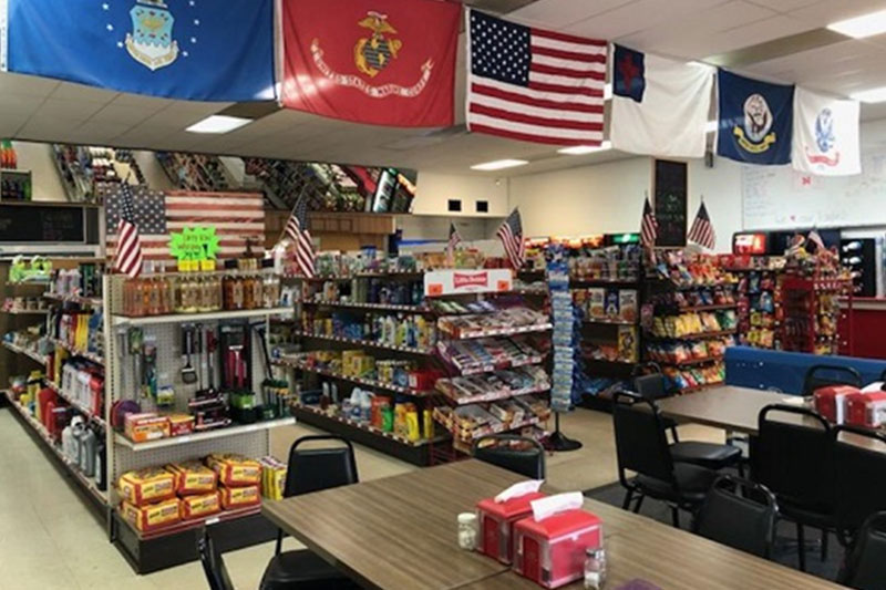 Interior view of the Brady Get-N-Go store