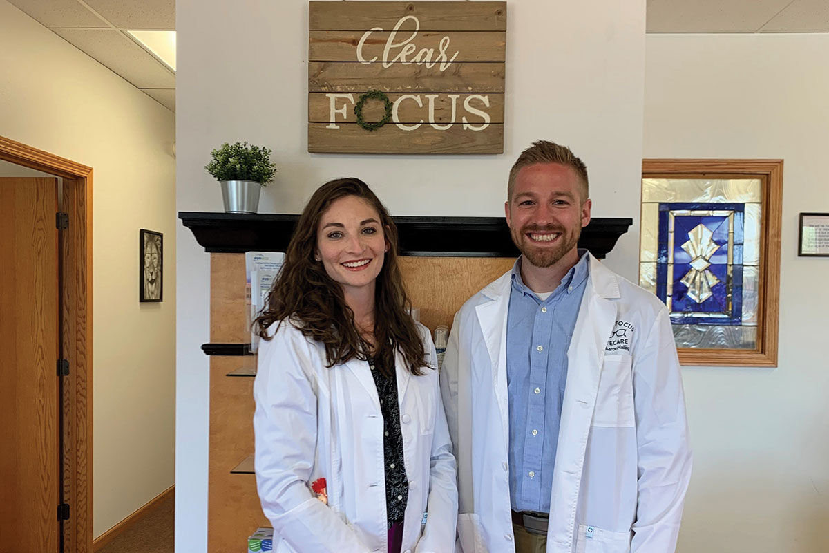 Clear Focus owners: Jobeth Halling, O.D. and Aaron Halling, O.D.