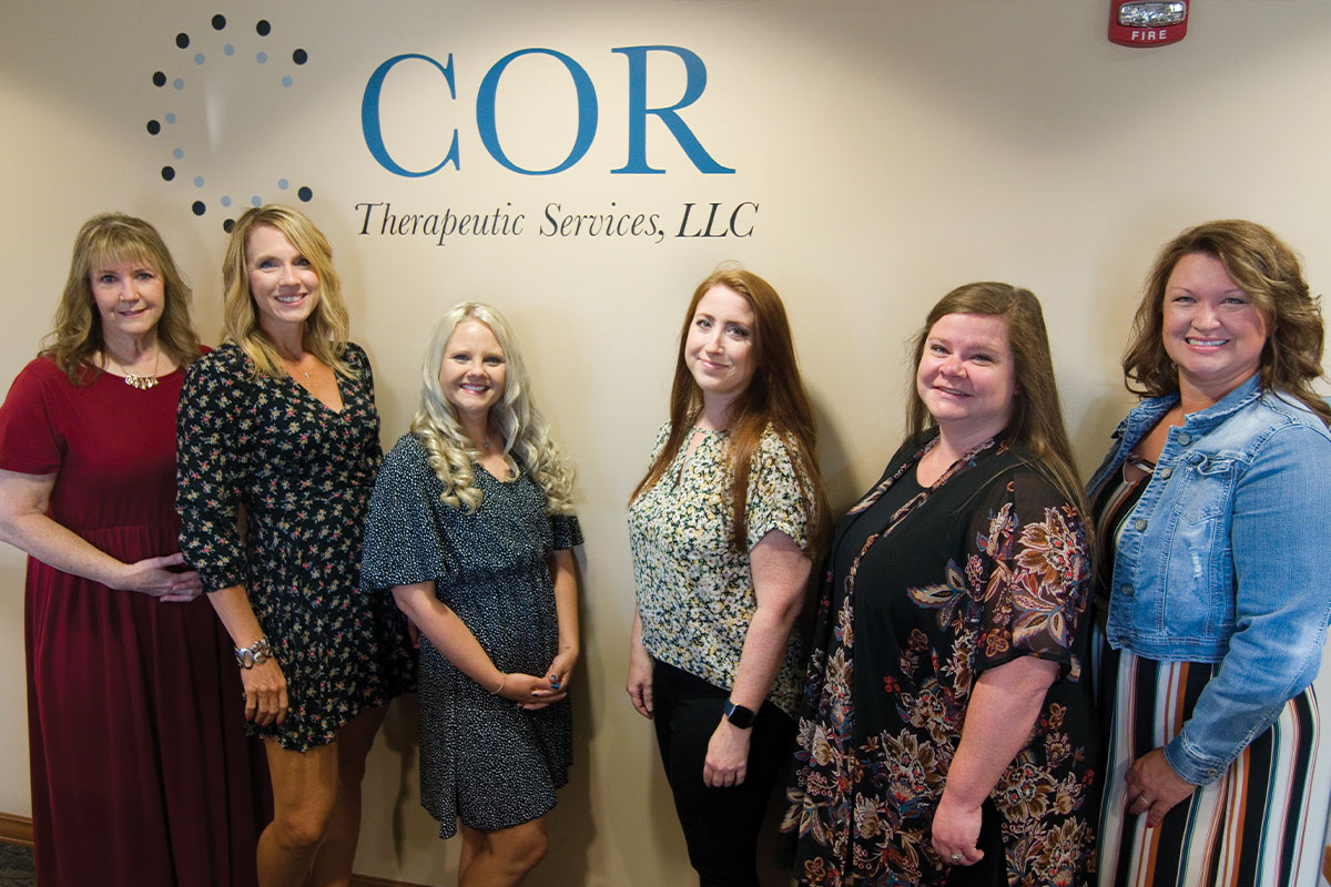COR Therapeutic Services, LLC owners: Beth Larson, Nicky Kettler, Amanda Milander-Mace, Rebecca Stahlecker, Abbie Rowley, and Stephanie Wragge