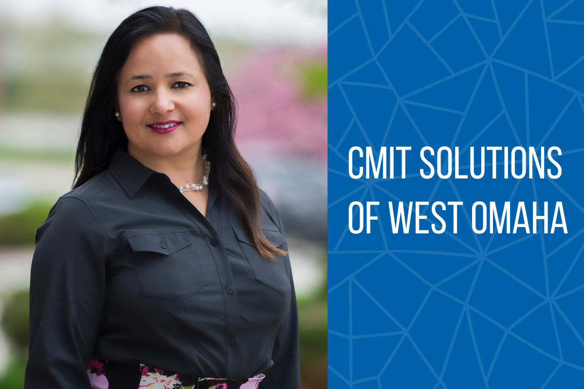 Puja Kandel, owner of CMIT Solutions of West Omaha