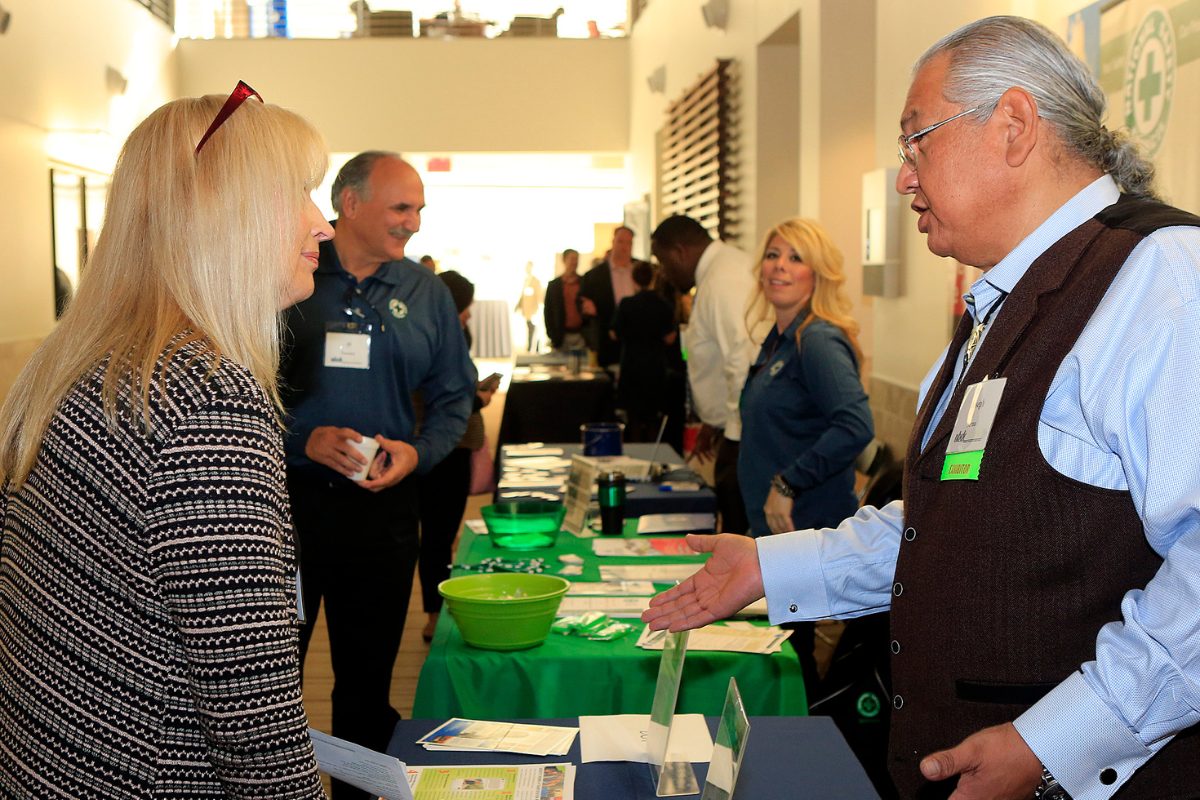 Meet the Buyers Conference participants having a discussion