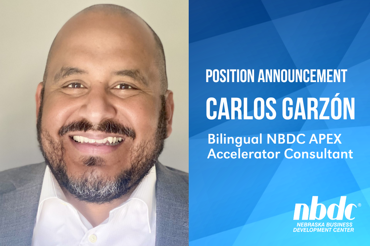 Headshot of Carlos Garzón, new Nebraska APEX Accelerator Consultant