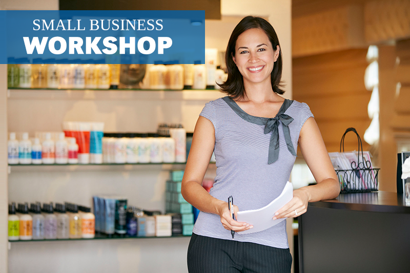 female beauty store owner smiling 