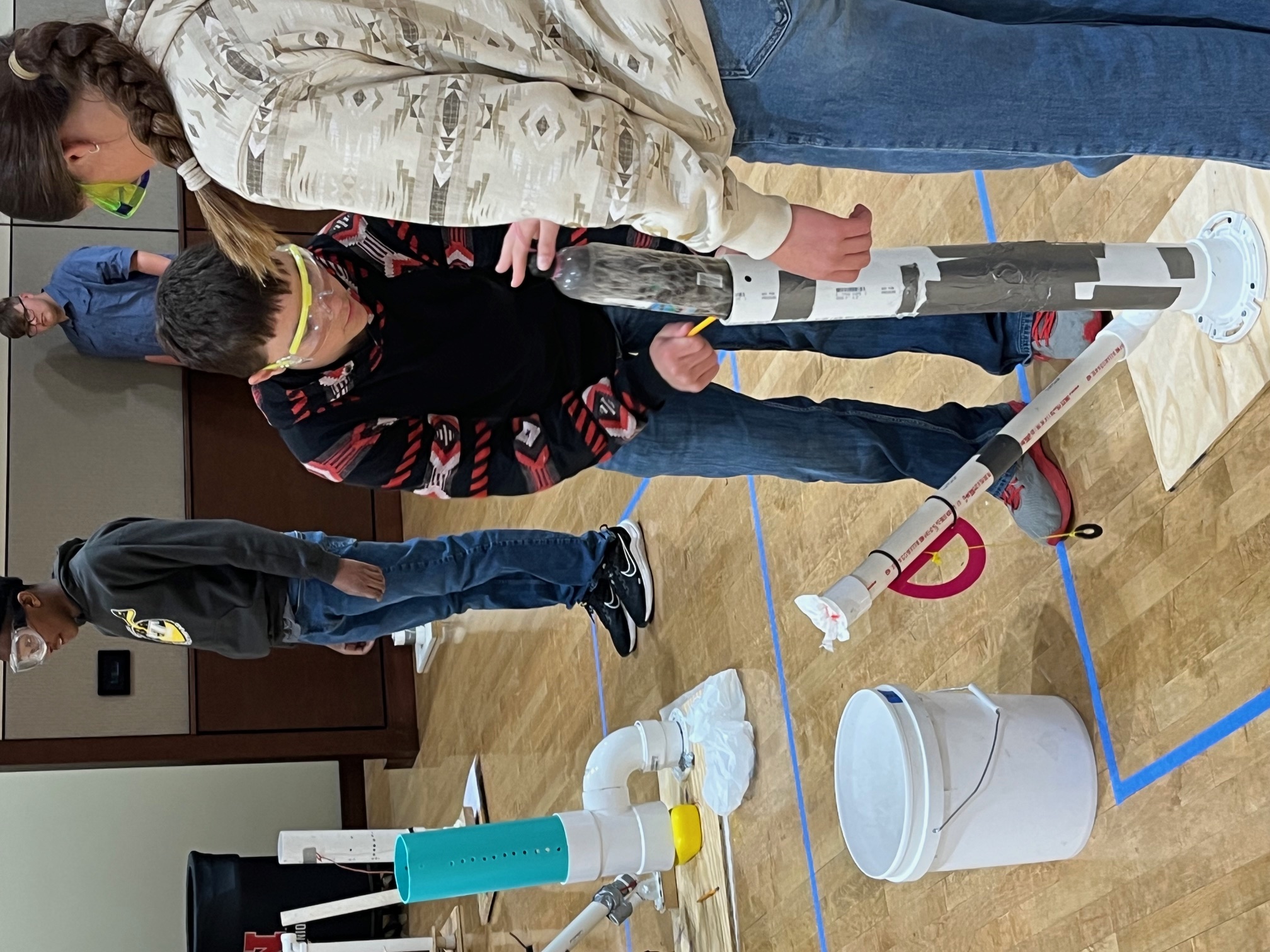 Students in Air Trajectory Event